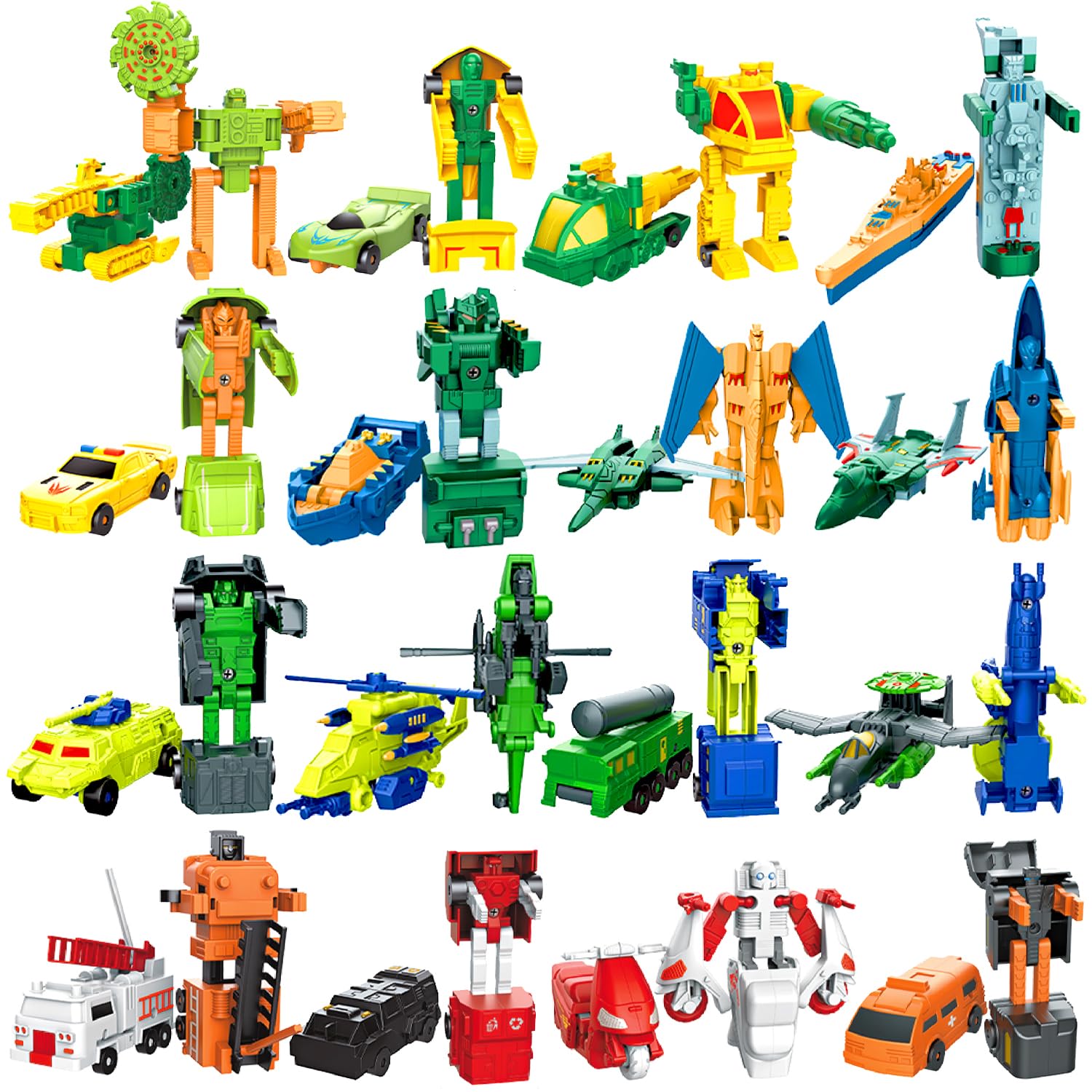 Amazon.com: SCKTYZS Mini Transform Robot for Kids, 4.5-inch